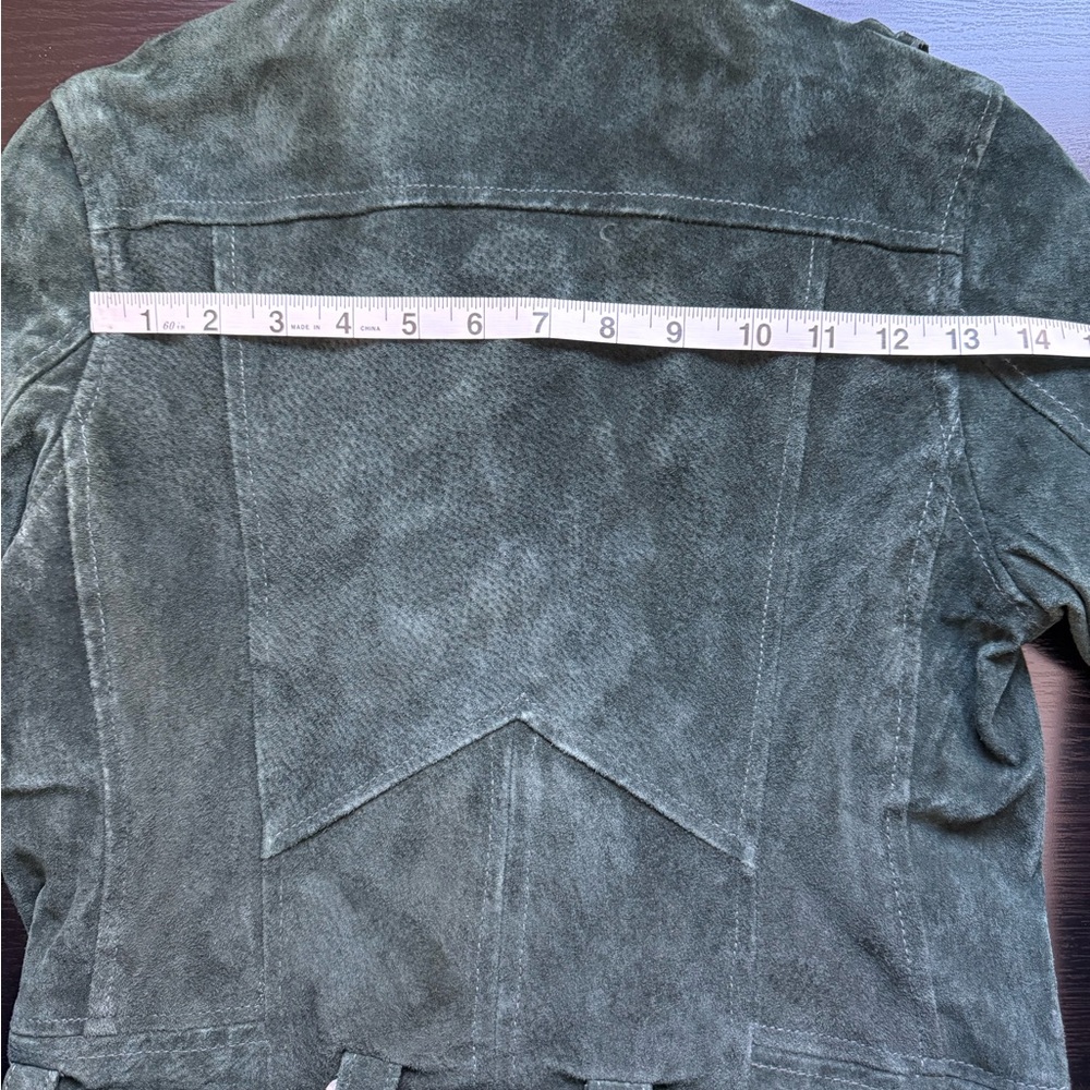 BLANKNYC Emerald Green Suede Moto Jacket NWT Leather Biker Belted XS - Picture 13 of 13